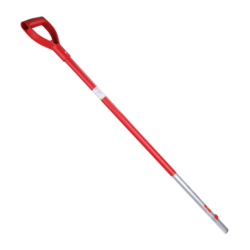WOLF Garten ZMAD Multi-Change Aluminium D-Grip Handle, Red, 85 cm