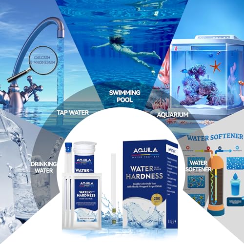 Water Hardness Test Strips Kit for Home Drinking Water and Pool Spa 200CT
