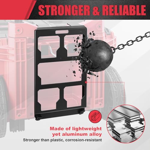 Packout Mounting Plate Compatible with Milwaukee 48-22-8427 Toolbox, Attaches to Rolling Toolbox Handle, Organizer Storage Bracket for Packout Tool Box System suitble for Milwaukee 48-22-8427 Toolbox