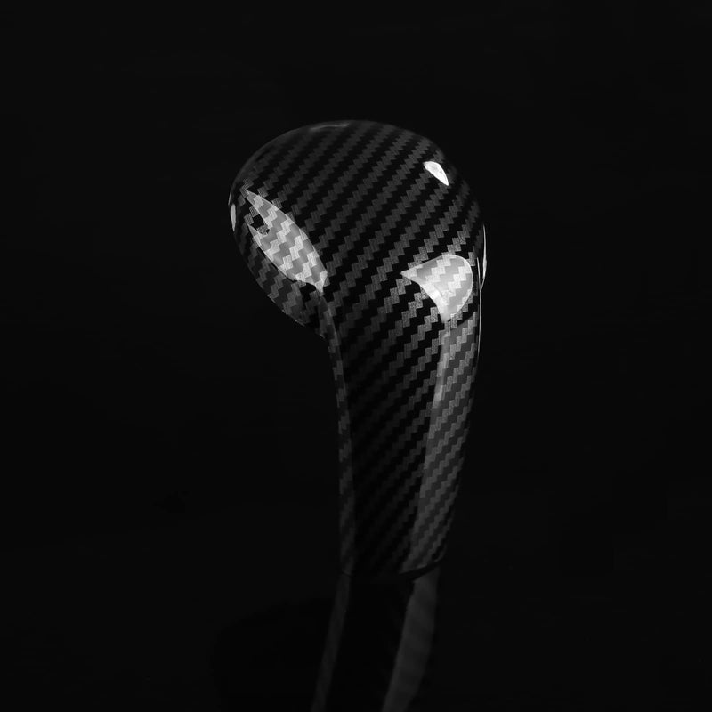 Compatible with Mazda CX-5 CX-9 CX-3 6 3 Accessories Car Gear Shift Knob Cover Trim Cap Gear Panel Gears Sporty Interior Decoration Sticker -Carbon Fiber Style Carbon Fiber Style
