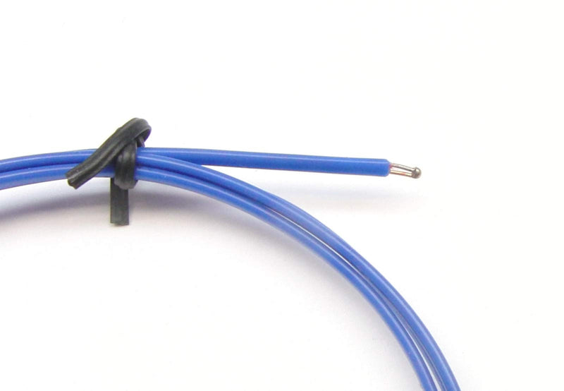 Blue T-Type Thermocouple AWG 24 Wire Sensor Probe with PFA Insulation 500 °F or 260 °C - 3 ft