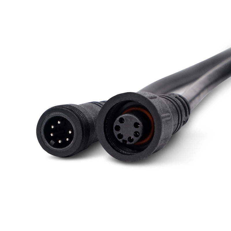 XRIDONSEN 9.8 FT 3 meter 6 Pin Extension Cord Cable Wire Connector 2 in 1 Traffic Advisor Light Bar