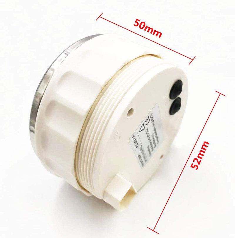 Marine Trim Gauge UP DN Boat Trim Balance Gauge Meter 52mm Trim Tilt Indicator 0-190ohm Signal 7 Color Backlight IP68 Waterproof White