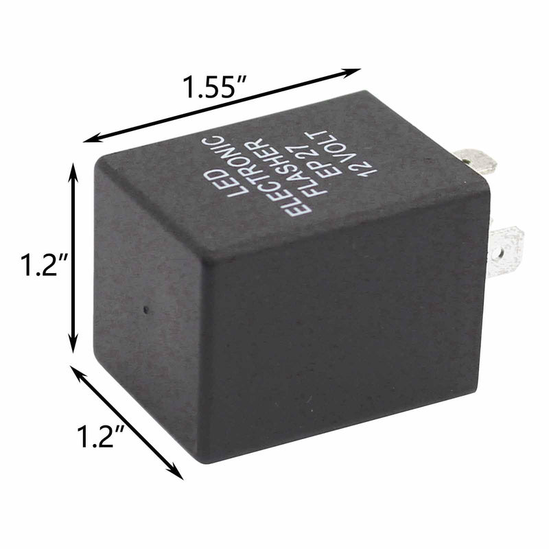 ApplianPar 5 Pin EP27 FL27 Electronic Flasher Relay for Car Vehicle LED Turn Signal Light Bulbs Hyper Blink Flash Fix 1994-2009