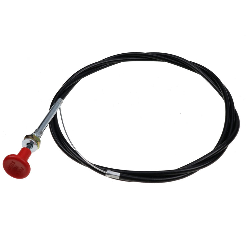 72" CC66 Shut Off Cable Stop Cable Compatible with Massey Ferguson Farm Tractor 165 175 235 245 255 265 275 285 1080 1085 1100 1130 & Forklift 20C 30B 40B 50D 3165 2500 - with Red Knob