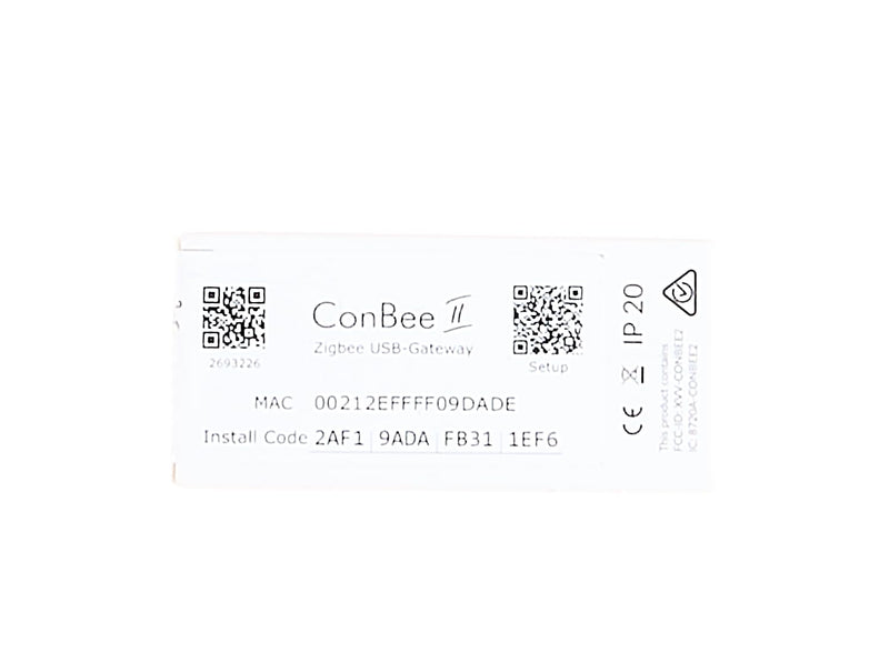 ConBee II - Universal Zigbee 3.0 USB Gateway, incl. deCONZ & Phoscon App, Home Automation, Home Assistant, ioBroker, Zigbee2MQTT