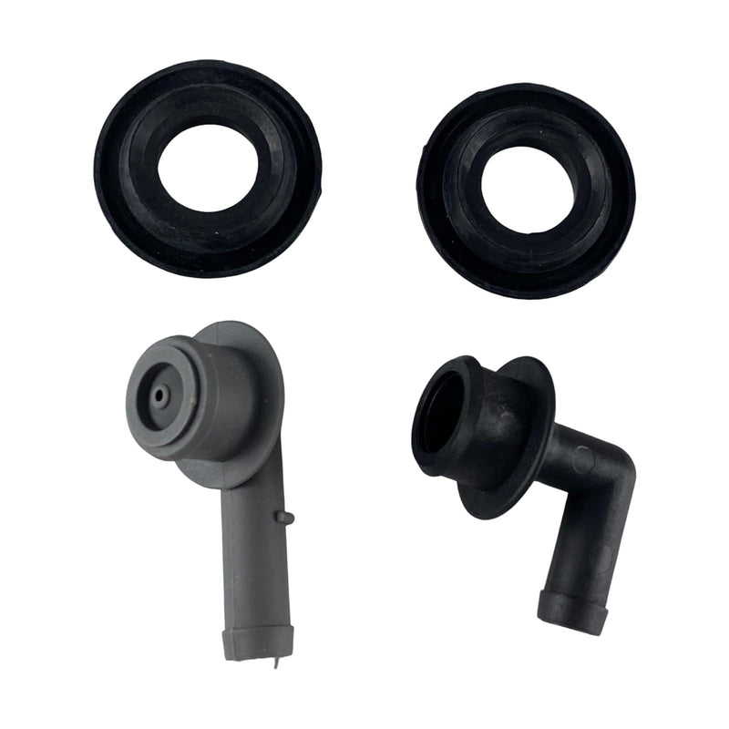 53013360AA PCV CCV VENT VALVE ELBOW & GROMMET SET PCV CCV 2x Vent Valve Elbows and 2x Grommets compatible for Jeep Grand Cherokee 4.0L 2000 2001 2002 2003 2004