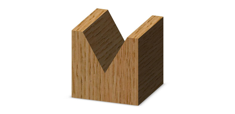 Whiteside 1560 V Groove (60 Degree Included Angle) Router Bit: 1/2 Inch Cutting Diameter, 7/16 Inch Point Length, 1/2 Inch Shank, 2-1/4 Inch Overall Length