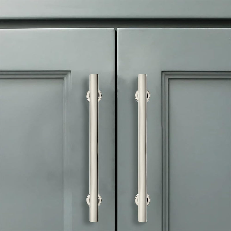 12 inch (305mm) 2 Pack Polished Nickel Cabinet pulls Solid Heavy-Duty Handles Hardware for Kitchen Badroom Drawer Square Pulls Cupboard Cabinets 12 inch(305mm)