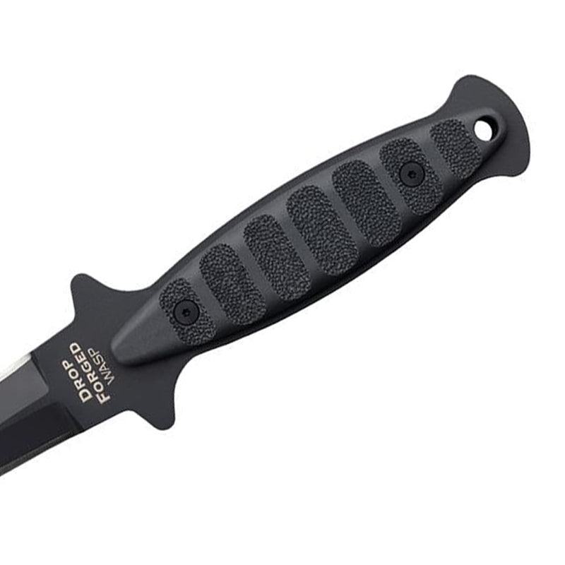 COLD STEEL Drop Forged Wasp Dagger 52100 Steel Single-Piece 6.75" Spear Point Blade 5.5" Handle Fixed Blade Knife w/Secure-Ex Sheath