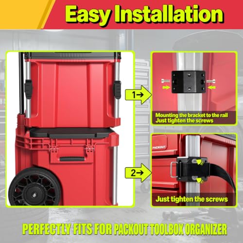 Tool Holder with Straps Fits for Milwaukee Packout Toolbox