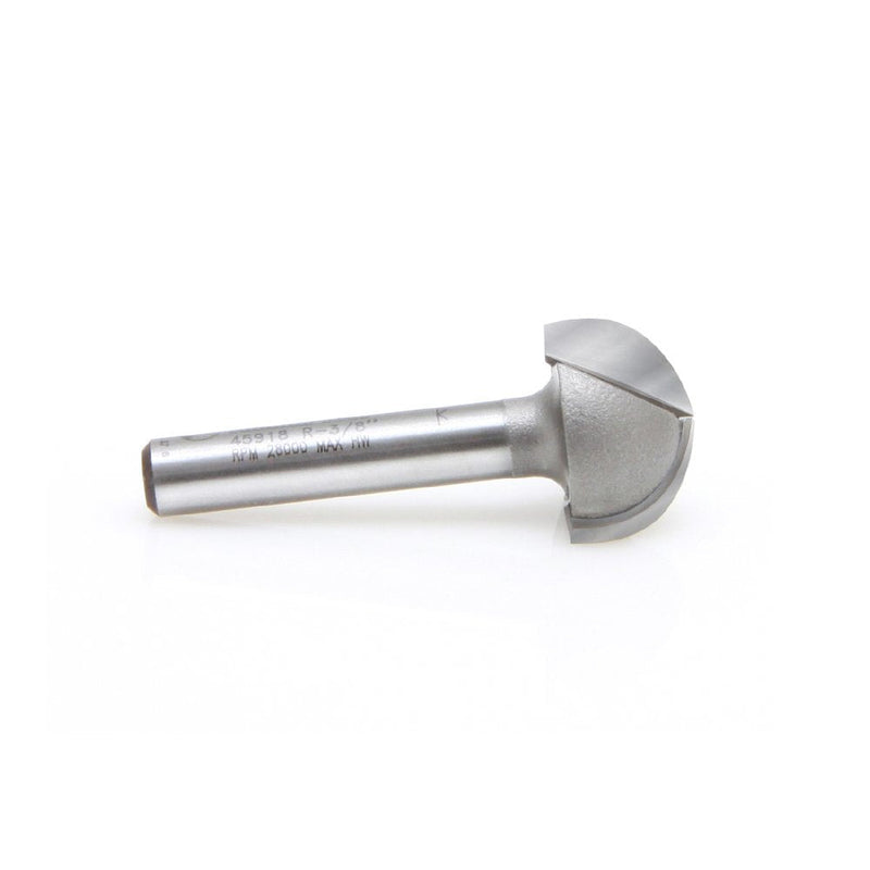 Amana Tool 45918 Core Box 3/4-Inch Diameter x 7/16-Inch Cutting Height x 3/8 Radius x 1/4-Inch Shank 2-Flute Carbide Tipped Router Bit