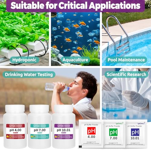 15 Pack pH 4.00/7.00/10.01 Calibration Buffer Powder Kit pH 7.00/4.00/10.01