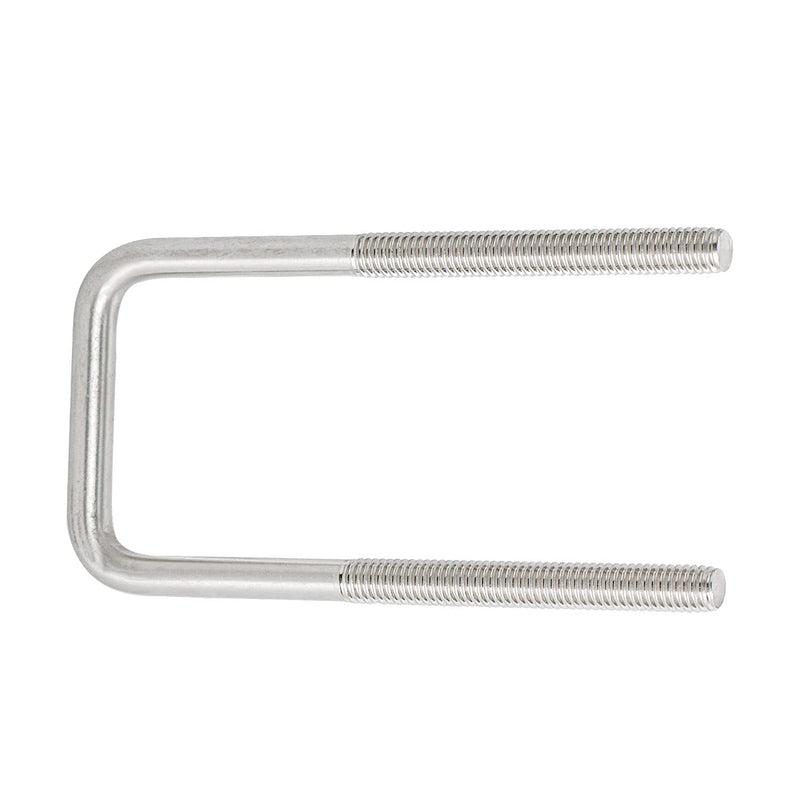 Square U-Bolts 1.77inch(45mm) Inner Width M8 Thread 304 Stainless Steel Silver with Plates Nuts Flat Washers for CarRVTrailer Bumper,4Pcs,M8x45x120mm M8x45x120mm