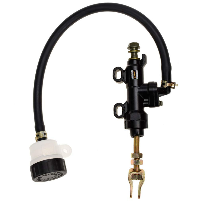 HIAORS Rear Brake Master Cylinder Reservoir Replacement for Yerf Dog GX150 150cc 3206 4206 3209 Coleman KT196 Go Kart ATC-250R Chinese 70cc 90cc 110cc 125cc Quad 4 Wheeler Pit Dirt Bike Parts Black