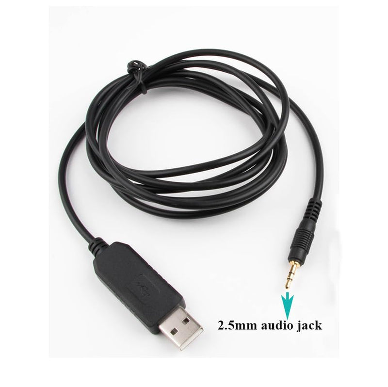 USB Serial Cable for APC Network Management Card AP9630 AP9631 940-0299A, USB to 2.5mm TRS Audio Jack AJ RS232 Connector