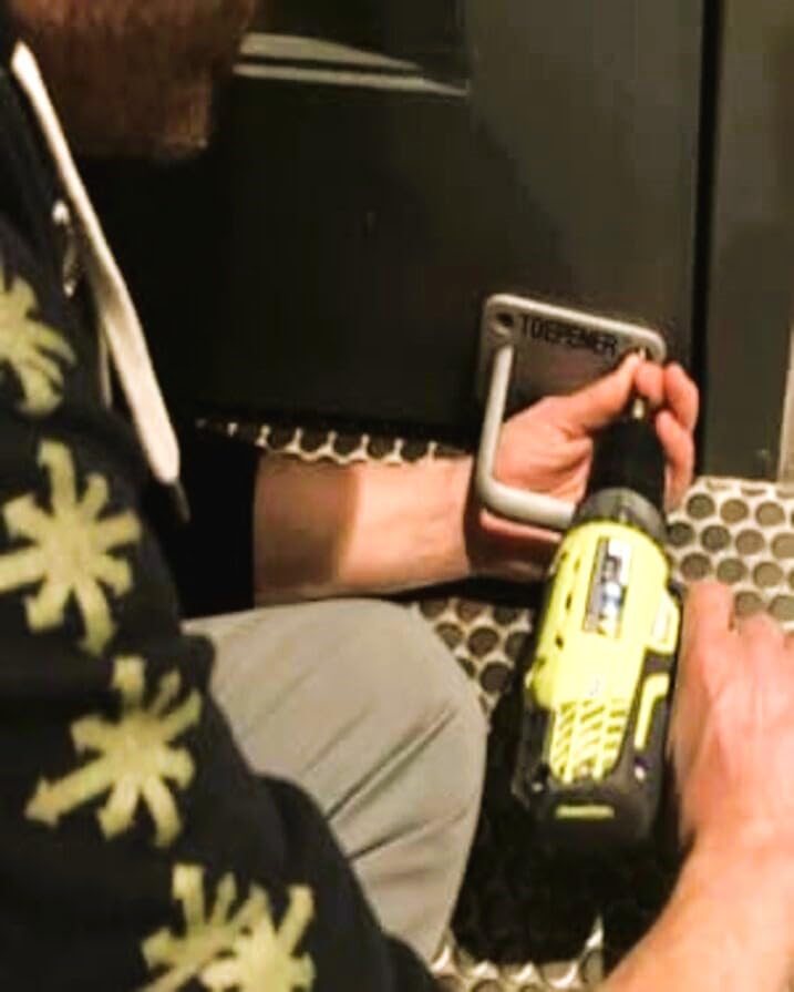 Hands-Free Door Opener - Access with No-Touch Foot Pull - Stainless Steel Touchless Tool for Commercial and Bathroom Use - Made in USA