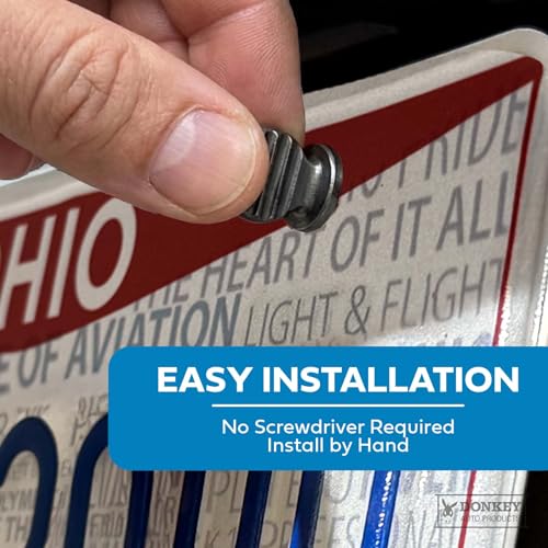 License Plate Screws - Thumb Screws - Metric Screws (25 per Box) (Pack of 4) 1.25 inches (Pack of 4)