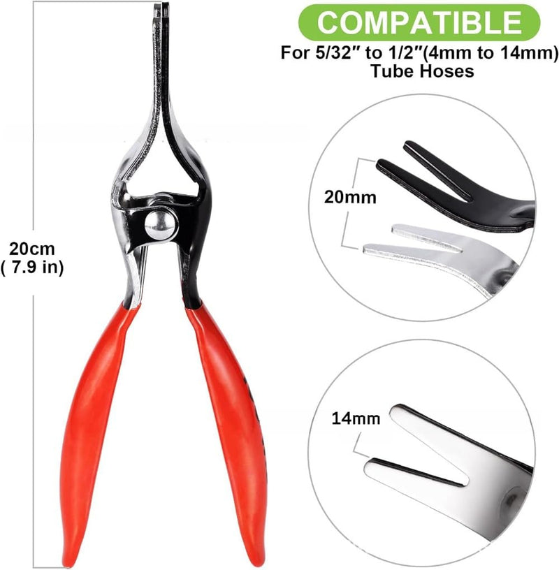 Automobile Hose Removal Pliers, Hose Remover Tool for Fuel and Vacuum Lines,Separator Pliers Pipe Repairing Tool for Marine, Oil, Water Hoses