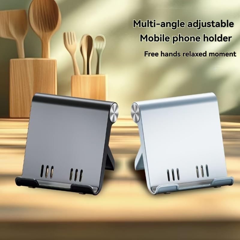 Cell Phone Stand,Portable Foldable Phone Stand, Suitable for Smartphones and Tablets Black