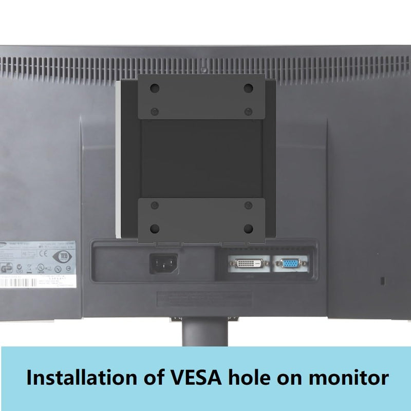 JINGCHENGMEI Wall Mount Compatible with HP EliteDesk, ProDesk, Mini Desktops - Steel Mount for Wall, Under Desk or VESA