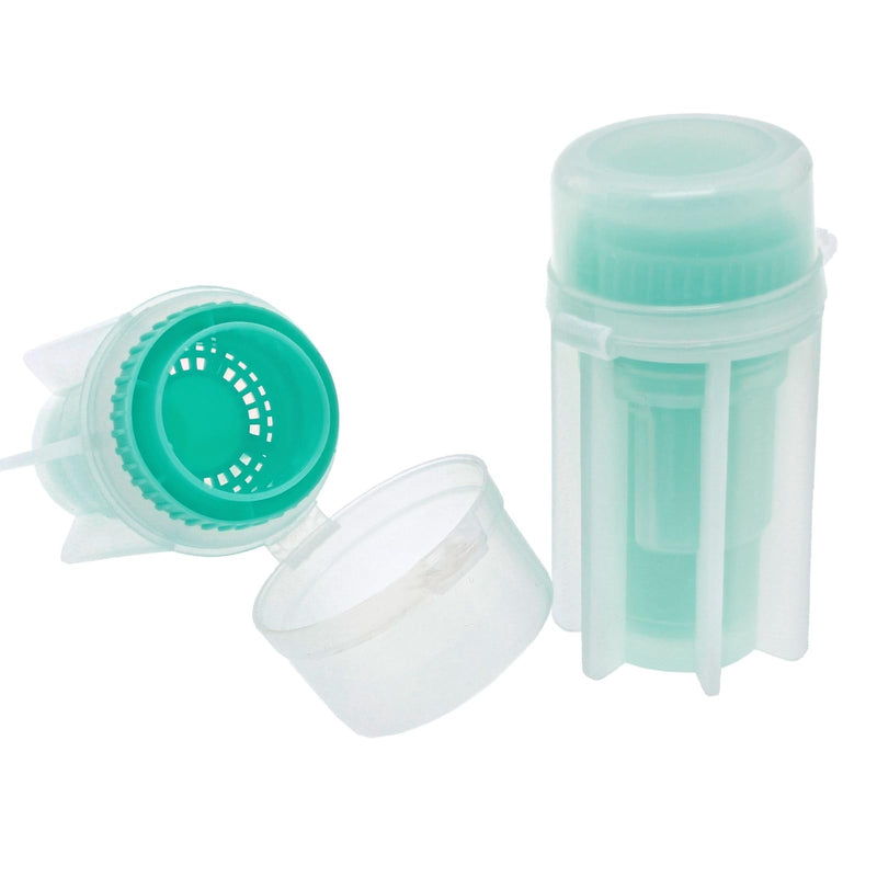 Fecal Float Test Kit - White & Green, 50 Pack - Pet Fecal Test Kit & Sample Containers for Dogs - Dog Poop Sample Cups for Veterinary Testing