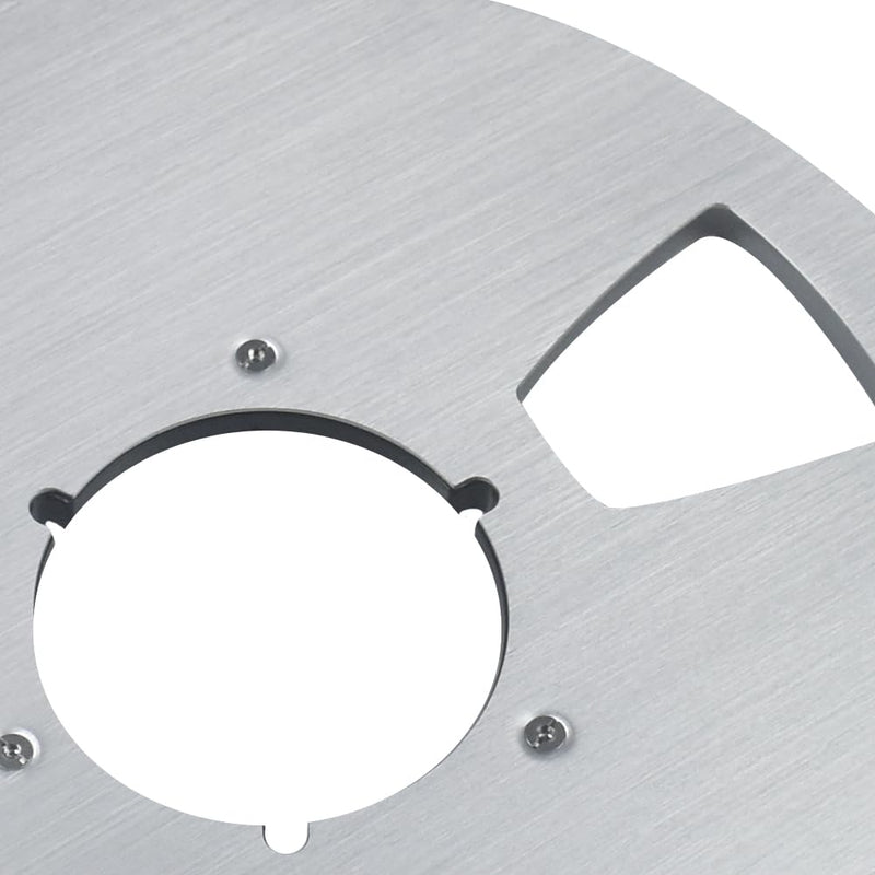 10.5 Inch Metal Tape Reel, 1/4 Inch Empty Take Up Reel | Metal reel for 1/4 inch reel to reel tape, used for tape winding, storage, transfer, and replacement.