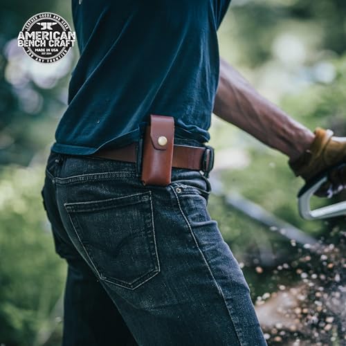 Leather Multitool Sheath for Gerber Suspension & Gerber Suspension NXT (Brown) - Full Grain Leather Belt Tool Holder - Multi Tool Holster w/Solid Brass Rivets - Belt Accessories for Men Brown