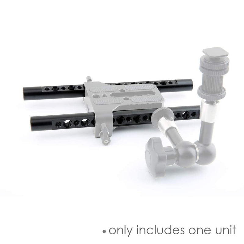 NICEYRIG 7.7 Inch 15mm Cheese Rod with 1/4 3/8 Locating Holes for DSLR Camera Cage Rig System - 074 7.7'' 15mm cheese rod