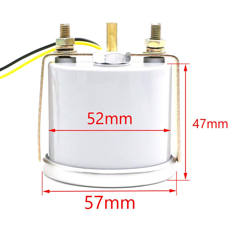 ESUPPORT Car 2" 52mm Turbo Vacuum Gauge Meter Automotive Universal