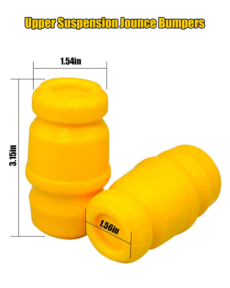 Front Bump Stop Fit for Cherokee XJ 1984-2001 Replace 52004295, Upper Suspension Jounce Bumpers, 2 Pcs