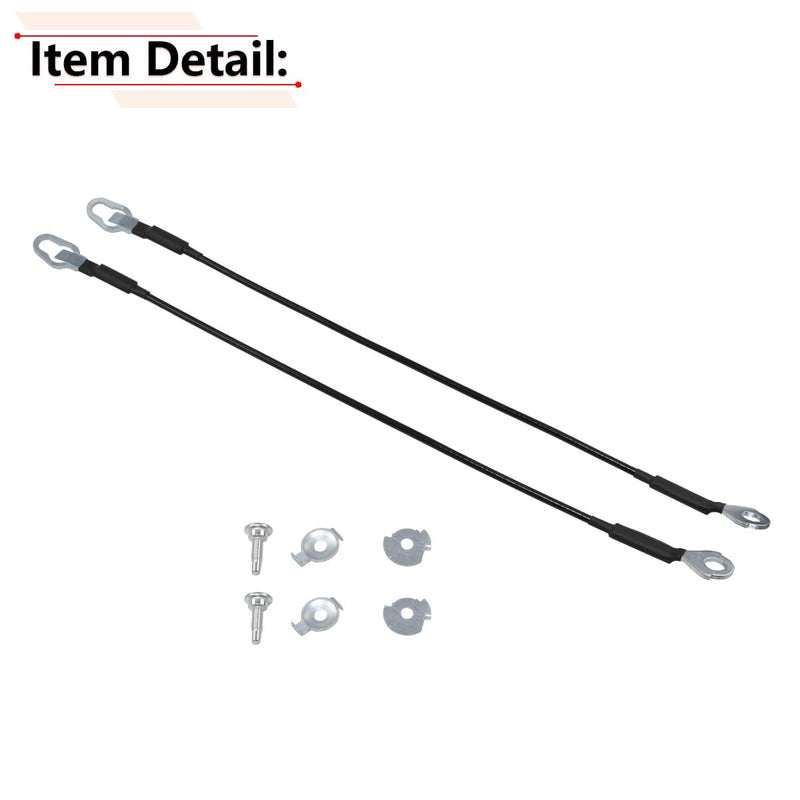 RLB-HILON Tailgate Cable Compatible with Compatible with Ford F150 2004-2014 and Lincoln Mark LT 2006-2008, Lift Gate Support Straps Pickup