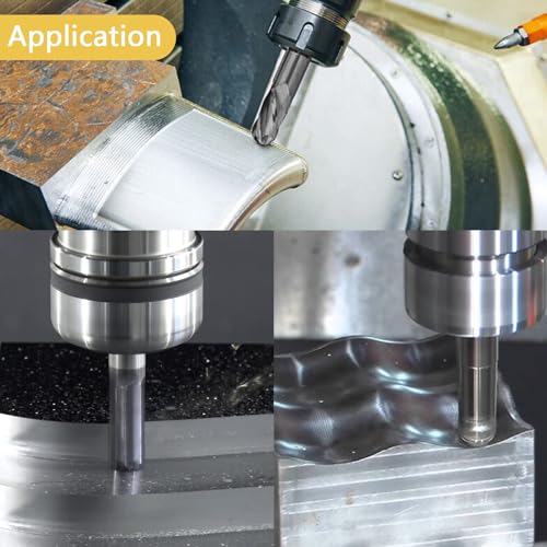 1/2" Ball Nose Carbide End Mill 4Flutes Carbide Milling Cutter HRC55 CNC Router Bits with AlTiN Coated for Alloy Steel 1/2 in