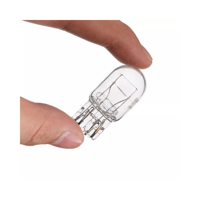 2 PCS T20 7443 1891 21/5W Clear Glass Turn Signal Stop Brake Tail Light-Bulbs - DRL Indicator Light Micro Bulb Parts, Automotive Universal Lighting Accessory, for Cars (White)