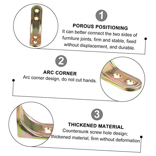  [AUSTRALIA] - iplusmile 20 Pack 90 Degree Brackets Heavy Duty L Bracket Joint Fastener for Furniture Reinforcement Pre-Drilled Countersunk Hole Metal Corner Brace 1.96 X 1.96 X 0.78 in