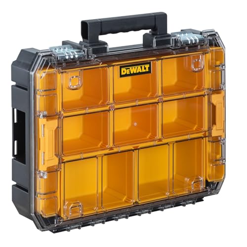 DEWALT TSTAK Tool Organizer, Small Parts and Screw Organizer Tool Box with Removable Compartments, (DWST17805) 17.25" L x 13.25" W x 4.62" H