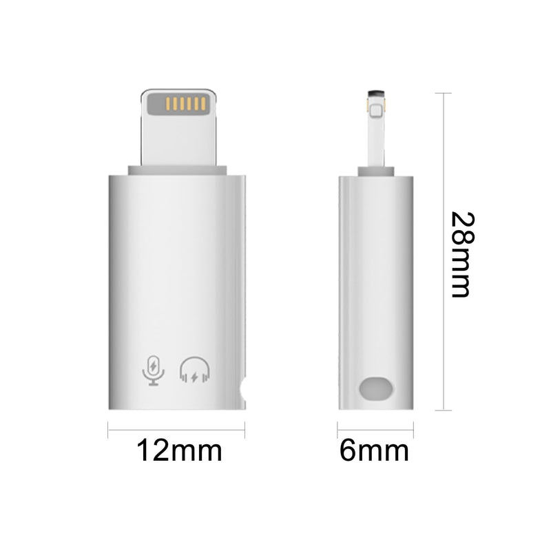 USB C Female to Lightning Male OTG Adapter for iPhone 14/13/12/11/iPad, Support Camera Card Reader, Keyboard, Mouse, USB Flash Drive (White, 2 Pack) Lightning to USB C