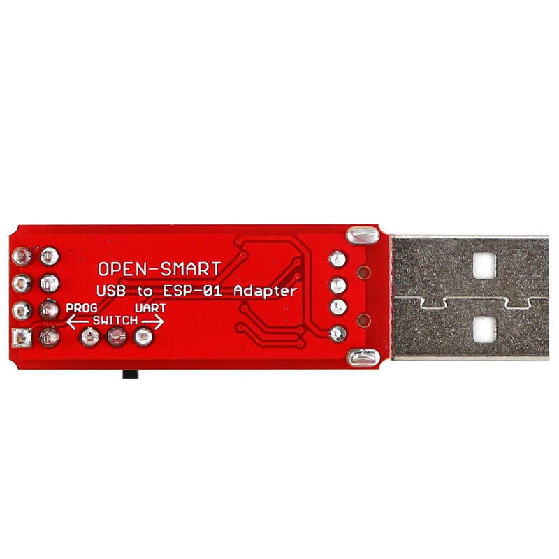 ESP-01S Programmer USB to ESP-01 Adapter ESP8266 Wireless WiFi Module Wi-Fi CH340G UART PORG, 4.5-5.5V 115200 Baud Rate 2PCS