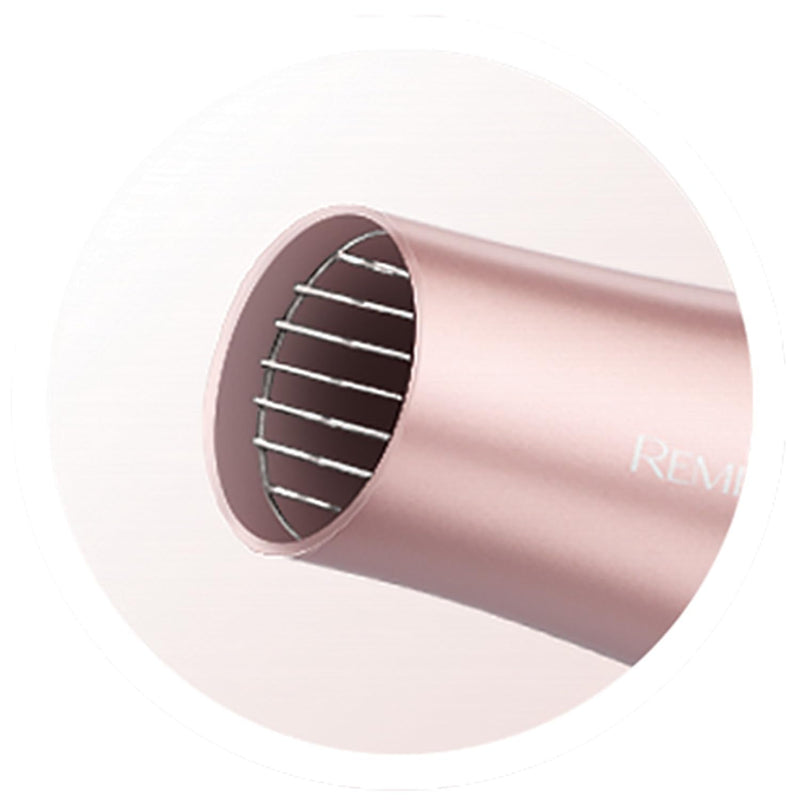  [AUSTRALIA] - Remington Hair Dryer, Ionic Conditioning for Frizz, Rose Pearl, 2200W | 3 Heat & 2 Speed Settings, True Cold Shot, Diffuser and Slim Concentrator, Ceramic Coating with Real Pearl, AC5095