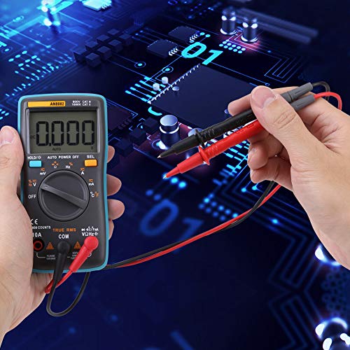 An8002 True Rms Digital, An8002 Multimeter ACDC Voltage Ohm Current Meter 6000 Counts