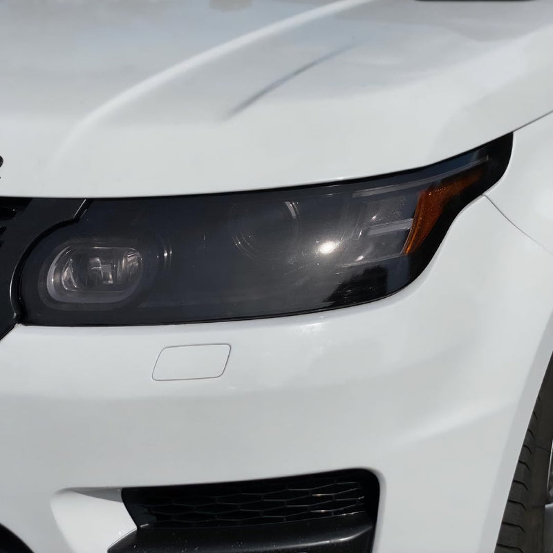 VViViD® Smoke Black Gloss Vinyl Headlight Foglight Transparent Tint Wrap Self-Adhesive (16" x 48" w/Detailer and Felts) 16" x 48" w/ Detailer