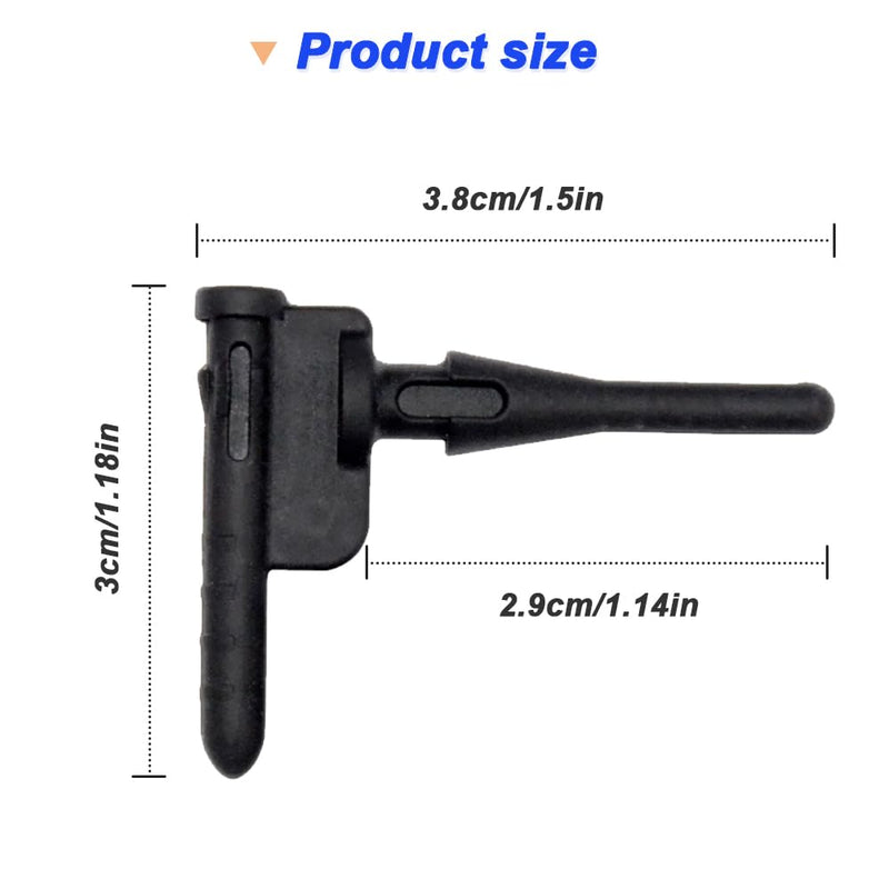 CPU Fan Rubber Screws, PC CPU Fans Black Rubber Reducing Noise Anti-Vibration Screws, Computer Cooling Fan Soft Rubber Mounting Screws for PCCOOLER Fan (50 Pcs)