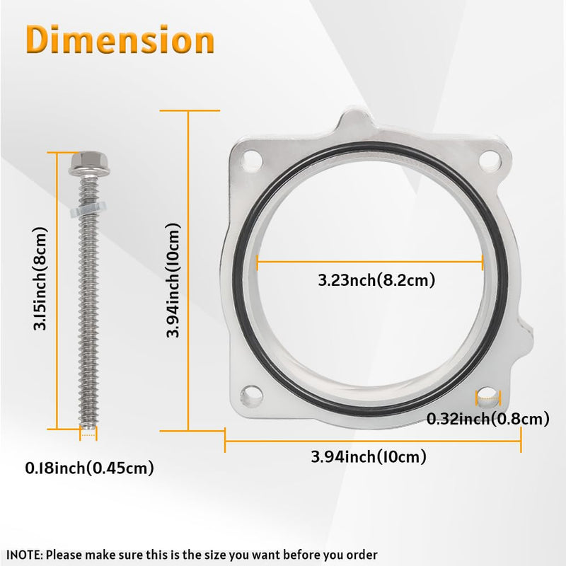 Throttle Body Spacer for 2009-2018 Dodge RAM 1500/2500/3500 with 5.7L HEMI V8 Engine - Performance Boost & Fuel Efficiency