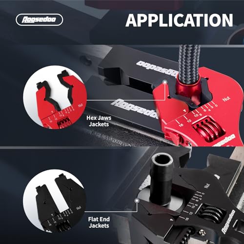 AN Fitting Wrench Anti-scratching AN Fitting Tool For 3AN-16AN Fitting Red