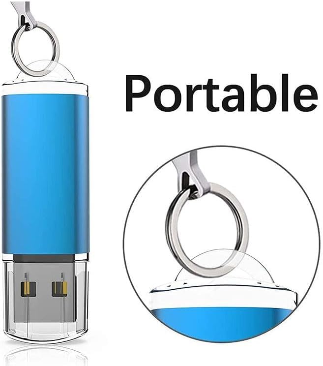 10 Pack 4GB Blue Plastic USB 2.0 Thumb Drives,with LED Indicator | Lightweight plastic shell with LED indicator for easy file transfer flash drive, memory stick, usb stick and pendrive. 10 Pack Plastic USB Blue