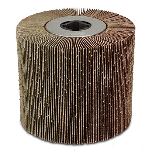 BHA Flap Wheel Sanding Drum, 4.5" x 4" with 3/4" Quad Keyway (120 Grit) 120 Grit