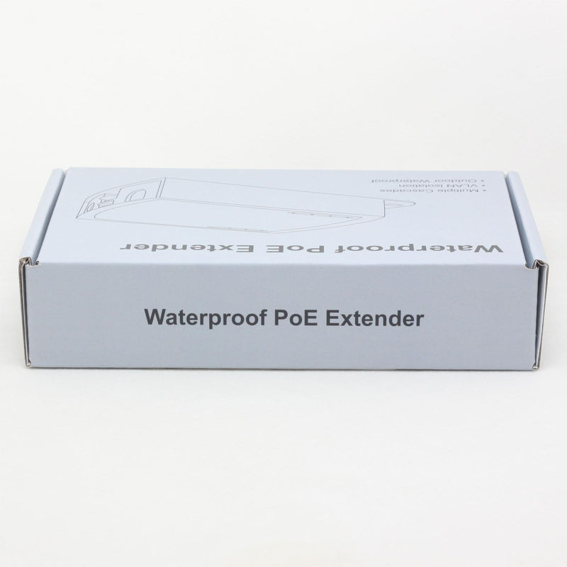 1 to 2 Port PoE Extender Cascade Repeater Outdoor Rainproof 3-Port PoE Switch