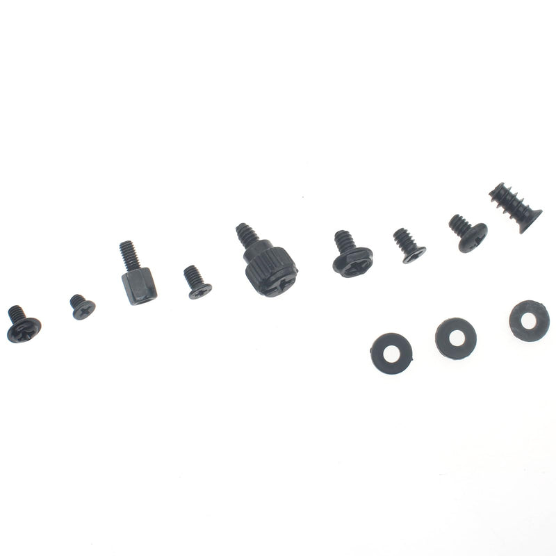 FDXGYH 400 PCS Computer Screws Kit Universal Motherboard Standoffs Screws with Screwdriver Black Computer Screw Set for DIY PC Installation and Repair of Computer Parts