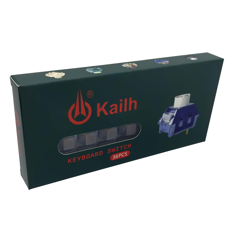 Silent Tactile Switches,Kailh Box Deep-Sea Silent Whale Switches for Mechanical Keyboard,3-Pin 45gf Tactile/Dustproof/Long Life Switches（Silent Whale,36Pcs） 36pcs