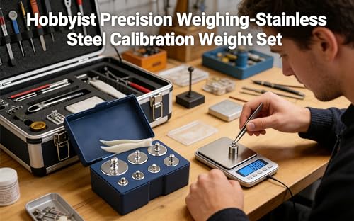 MAGIKON Calibration Weight Set, 7Pcs 500g Stainless Steel with Case